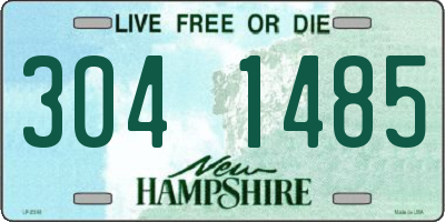 NH license plate 3041485