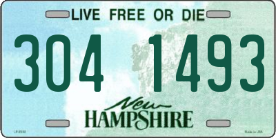 NH license plate 3041493