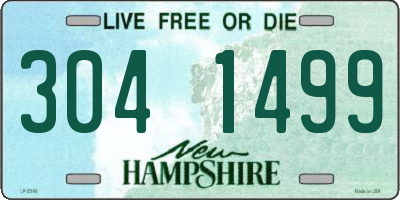 NH license plate 3041499