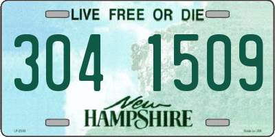 NH license plate 3041509
