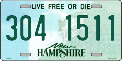 NH license plate 3041511