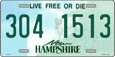 NH license plate 3041513