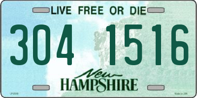 NH license plate 3041516