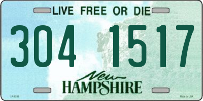 NH license plate 3041517