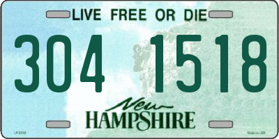 NH license plate 3041518