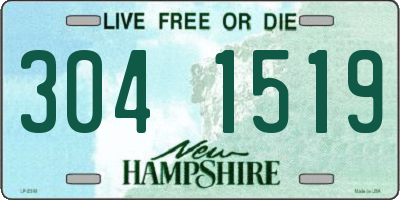NH license plate 3041519