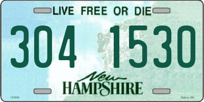 NH license plate 3041530