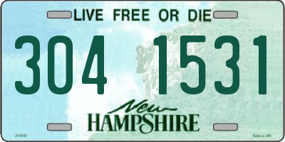 NH license plate 3041531
