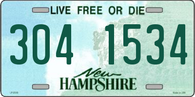 NH license plate 3041534