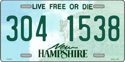 NH license plate 3041538