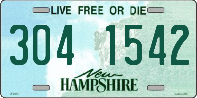 NH license plate 3041542