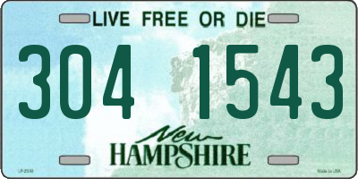NH license plate 3041543