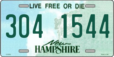 NH license plate 3041544