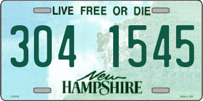 NH license plate 3041545