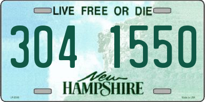 NH license plate 3041550