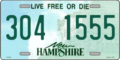 NH license plate 3041555
