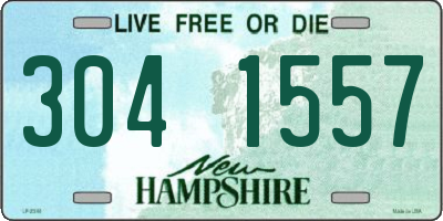 NH license plate 3041557