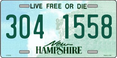 NH license plate 3041558