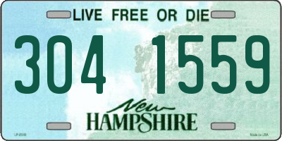 NH license plate 3041559