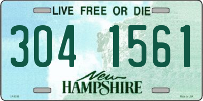 NH license plate 3041561