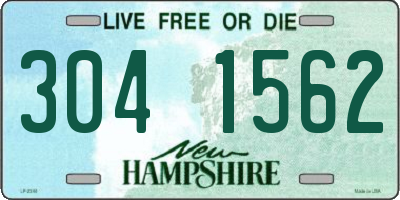 NH license plate 3041562