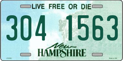NH license plate 3041563