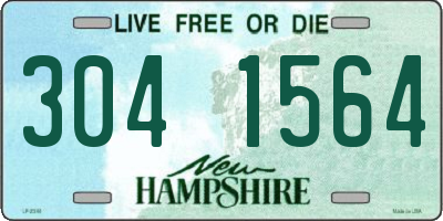 NH license plate 3041564