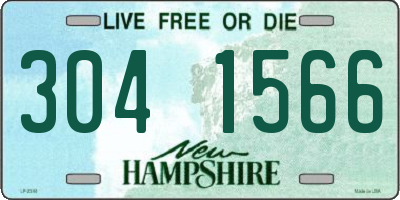 NH license plate 3041566