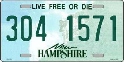 NH license plate 3041571