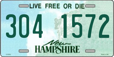 NH license plate 3041572