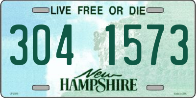 NH license plate 3041573