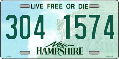 NH license plate 3041574