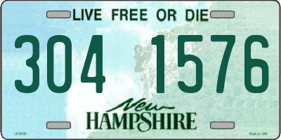NH license plate 3041576