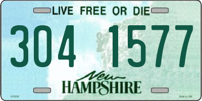 NH license plate 3041577