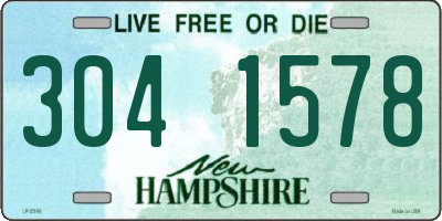 NH license plate 3041578