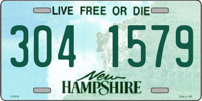 NH license plate 3041579