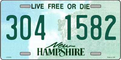 NH license plate 3041582
