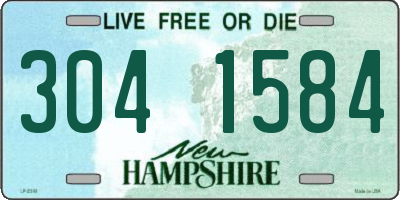 NH license plate 3041584