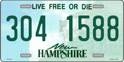 NH license plate 3041588
