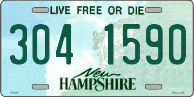 NH license plate 3041590