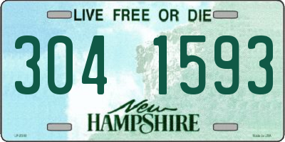 NH license plate 3041593