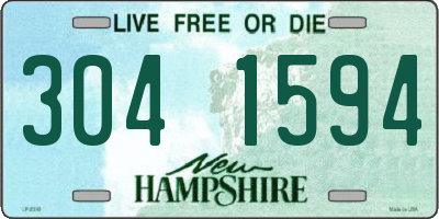 NH license plate 3041594