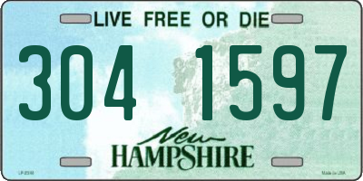 NH license plate 3041597