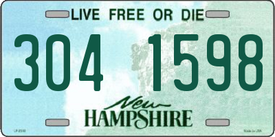 NH license plate 3041598