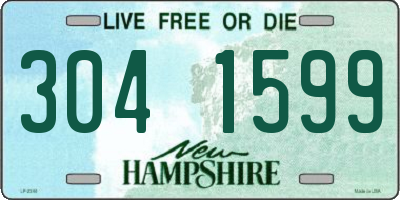 NH license plate 3041599