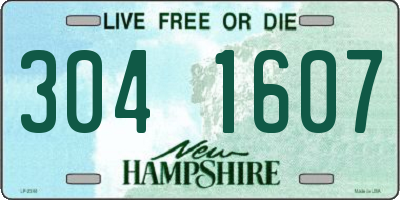 NH license plate 3041607
