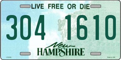 NH license plate 3041610