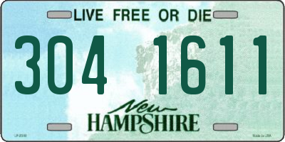NH license plate 3041611