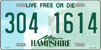 NH license plate 3041614