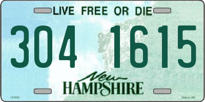 NH license plate 3041615